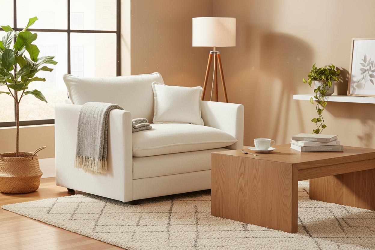 Single Seat Sofa with Modular Flexibility and Plush Comfort