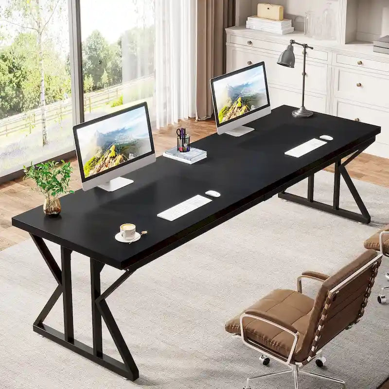 78.7 Inches Long Computer Desk, Two Person Desk For Home Office