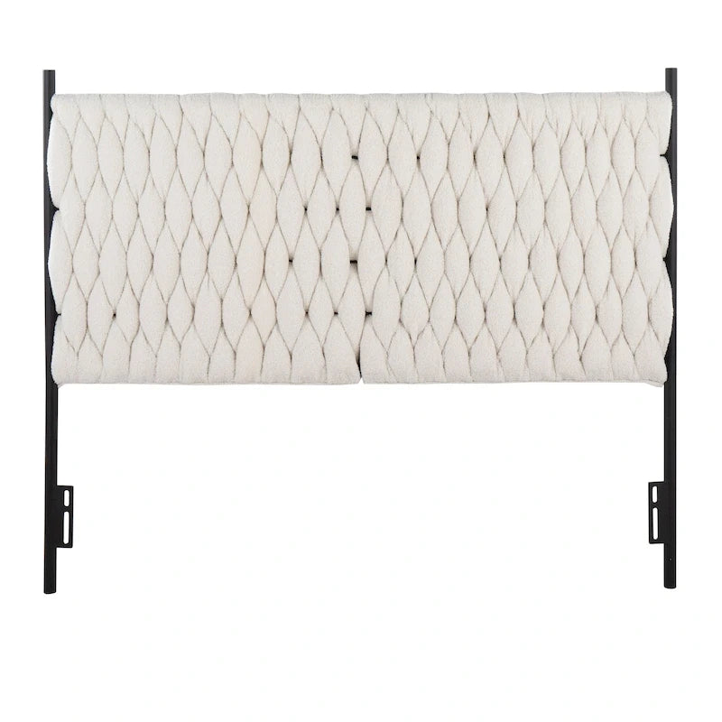 Silver Orchid Braided Matisse Queen Headboard