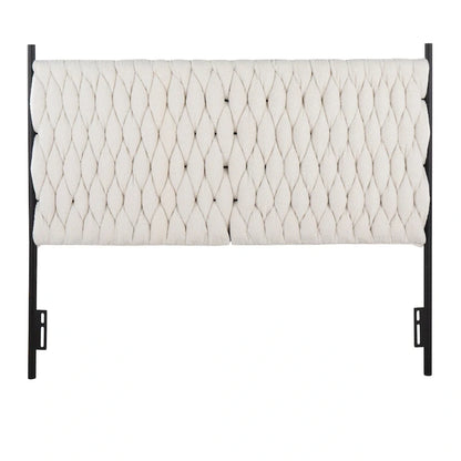 Silver Orchid Braided Matisse Queen Headboard