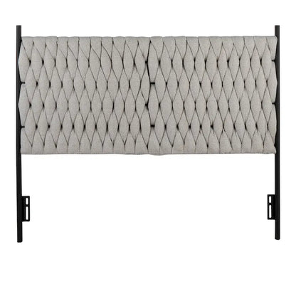Silver Orchid Braided Matisse Queen Headboard