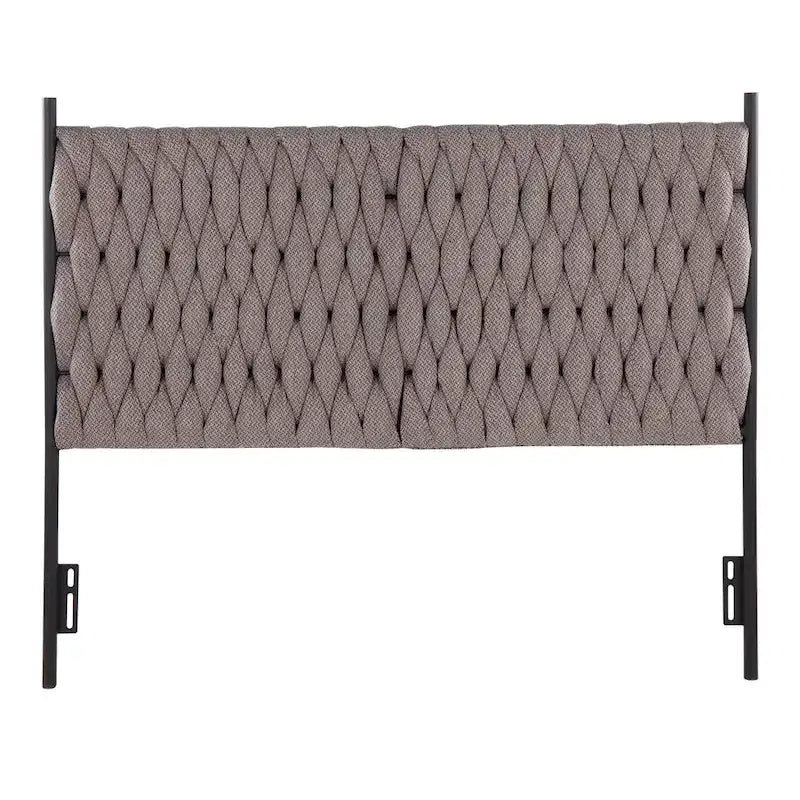 Silver Orchid Braided Matisse Queen Headboard