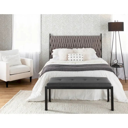 Silver Orchid Braided Matisse Queen Headboard