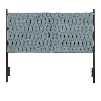 Silver Orchid Braided Matisse Queen Headboard