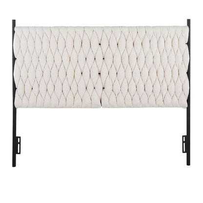 Silver Orchid Braided Matisse Queen Headboard