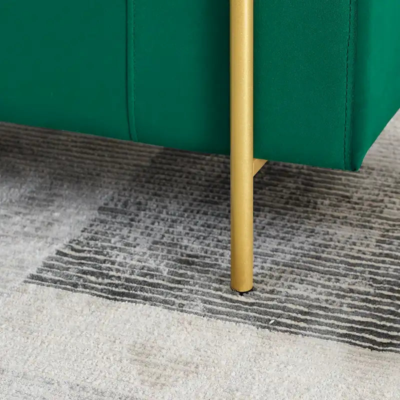 Upholstered Velvet Storage Bench