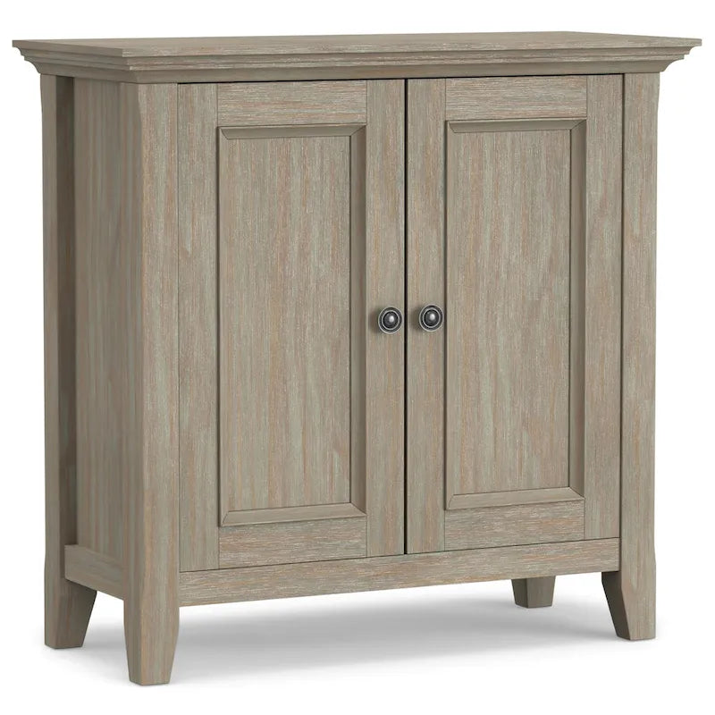 Solid Wood Transitional Low Storage Cabinet - 32w x 14d x 31 h