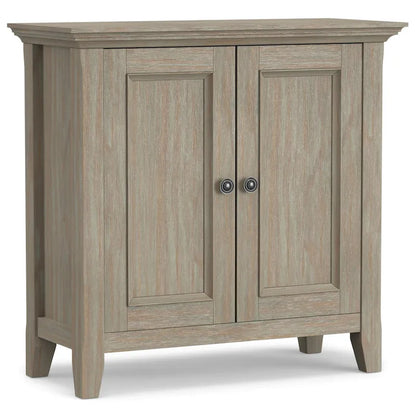 Solid Wood Transitional Low Storage Cabinet - 32w x 14d x 31 h