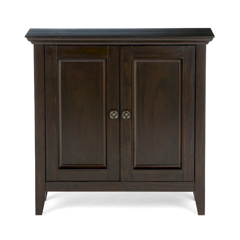 Solid Wood Transitional Low Storage Cabinet - 32w x 14d x 31 h