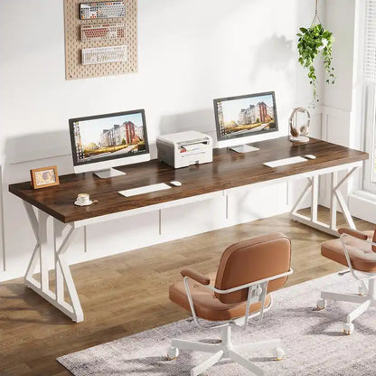 78.7 Inches Long Computer Desk, Two Person Desk For Home Office
