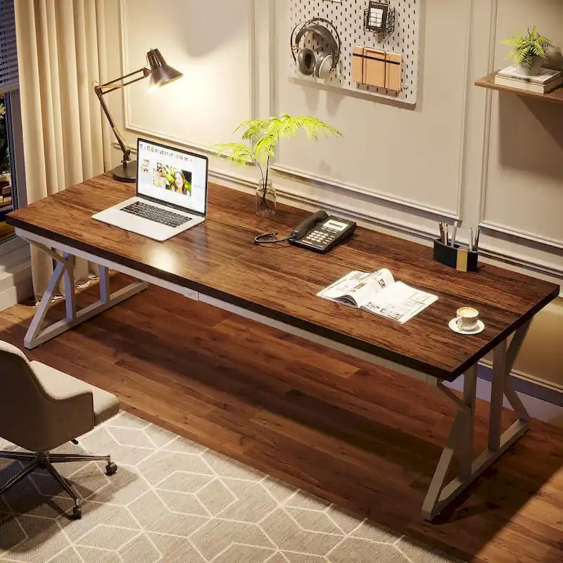 78.7 Inches Long Computer Desk, Two Person Desk For Home Office
