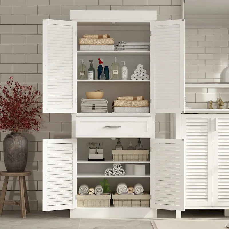 30Bathroom Cabinet Storage Cabinet Doors Wooden Floor Cabinet