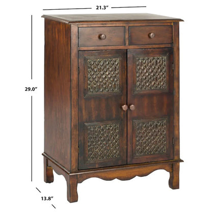 Dark Brown Storage Chest - 21.3 x 13.8 x 29