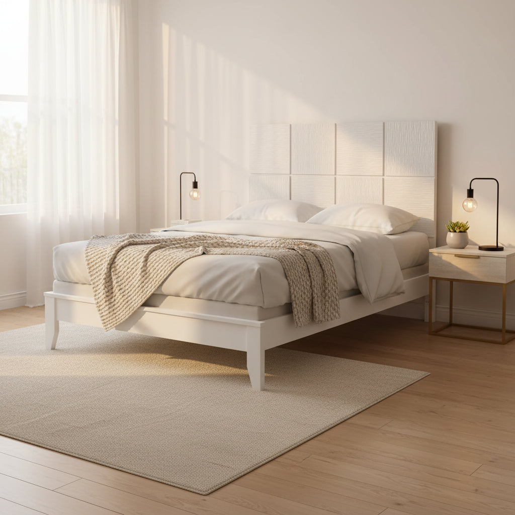 5 Piece White Panel Bedroom Set