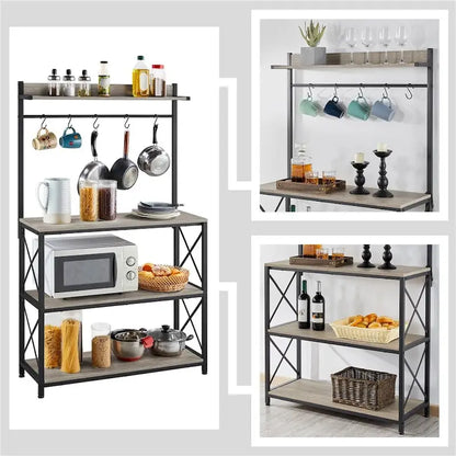 4-Tier Storage Shelf Kitchen baker's Microwave Oven Stand
