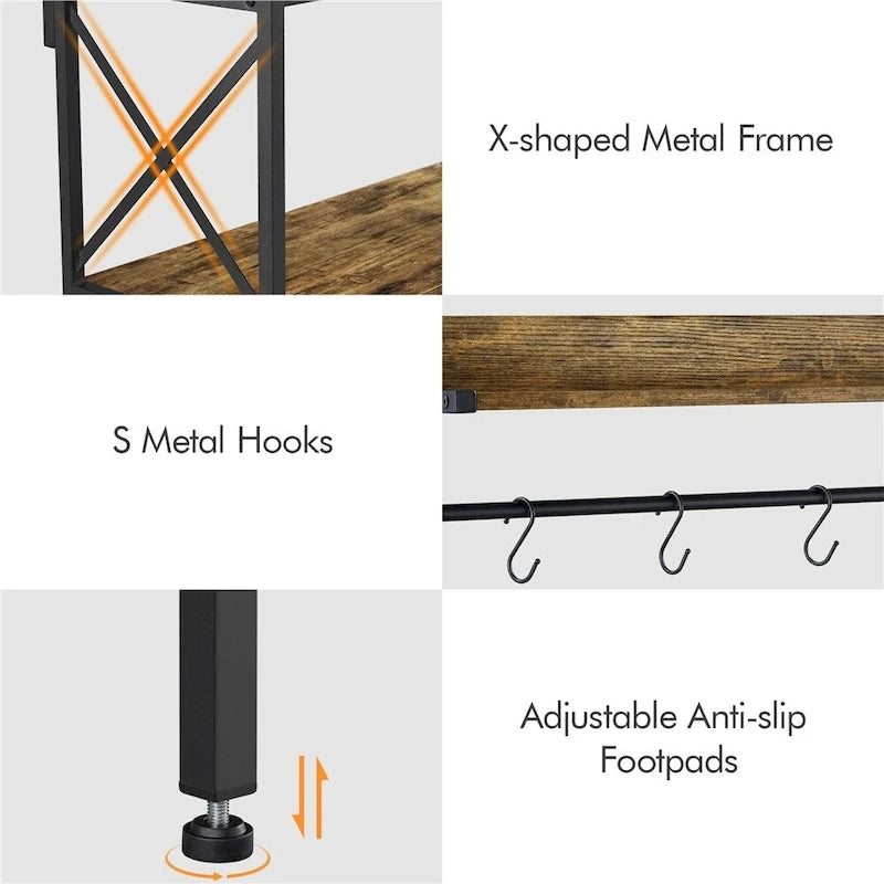 4-Tier Storage Shelf Kitchen baker's Microwave Oven Stand