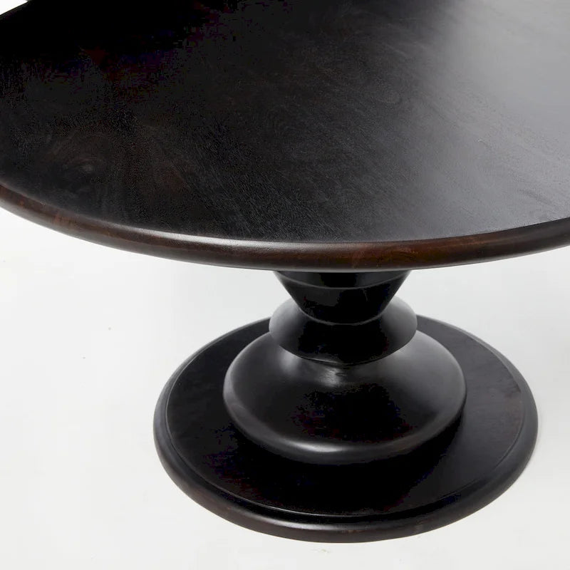 Solid Wood Pedestal Coffee Table