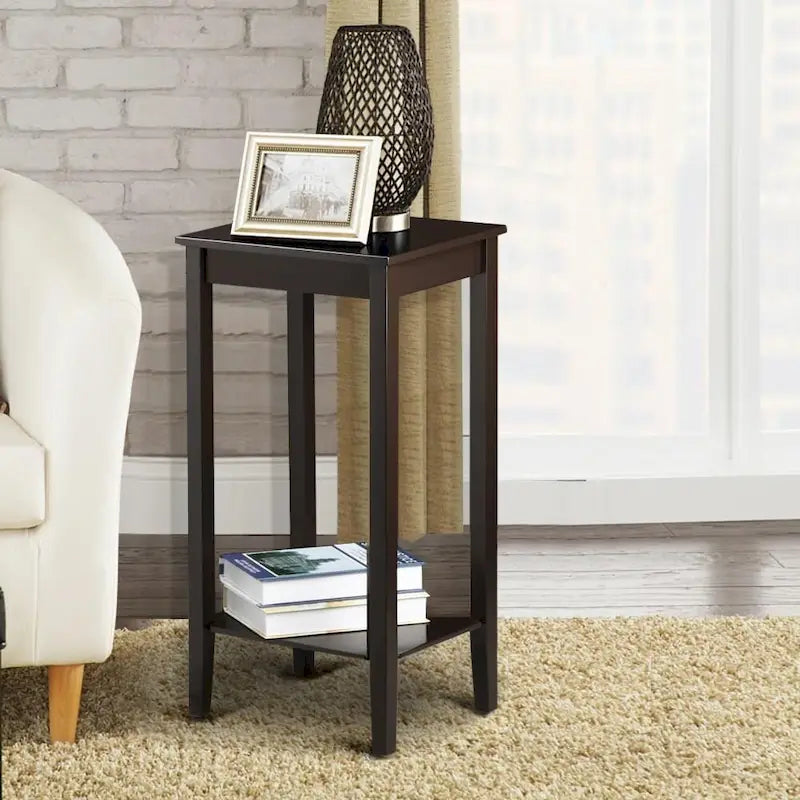 Wood Tall Bedside Living Room Sofa Side End Table Furnture