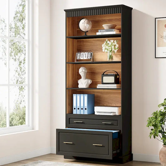 72 Inches Modern Tall Vertical File Filing Cabinet for Home Office