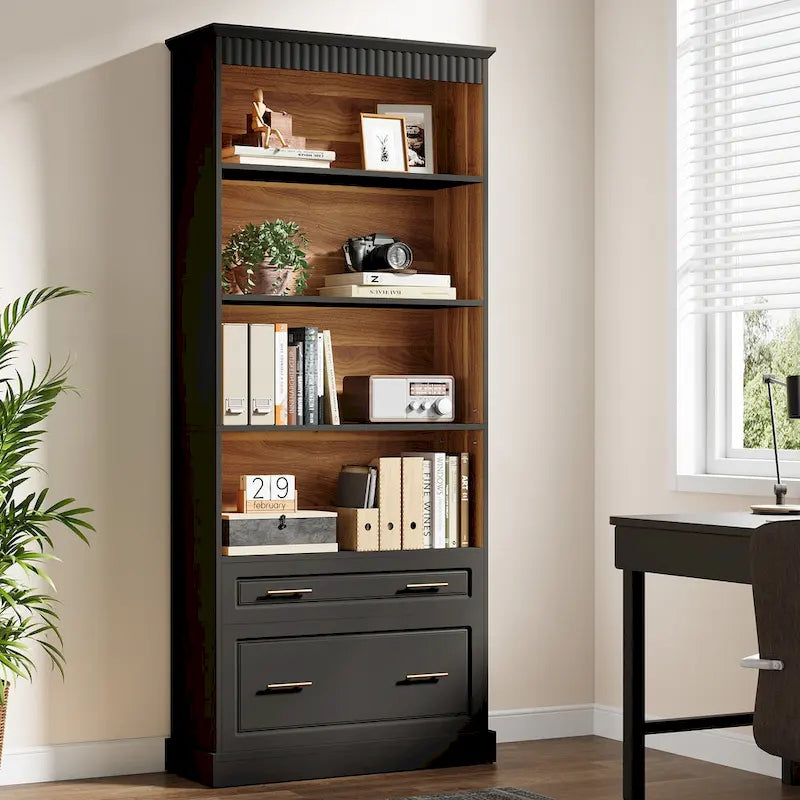 72 Inches Modern Tall Vertical File Filing Cabinet for Home Office